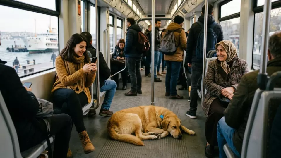 İstanbul'un Gezgin Köpeği Boji Yirmi Dokuz Durak Dolaştı