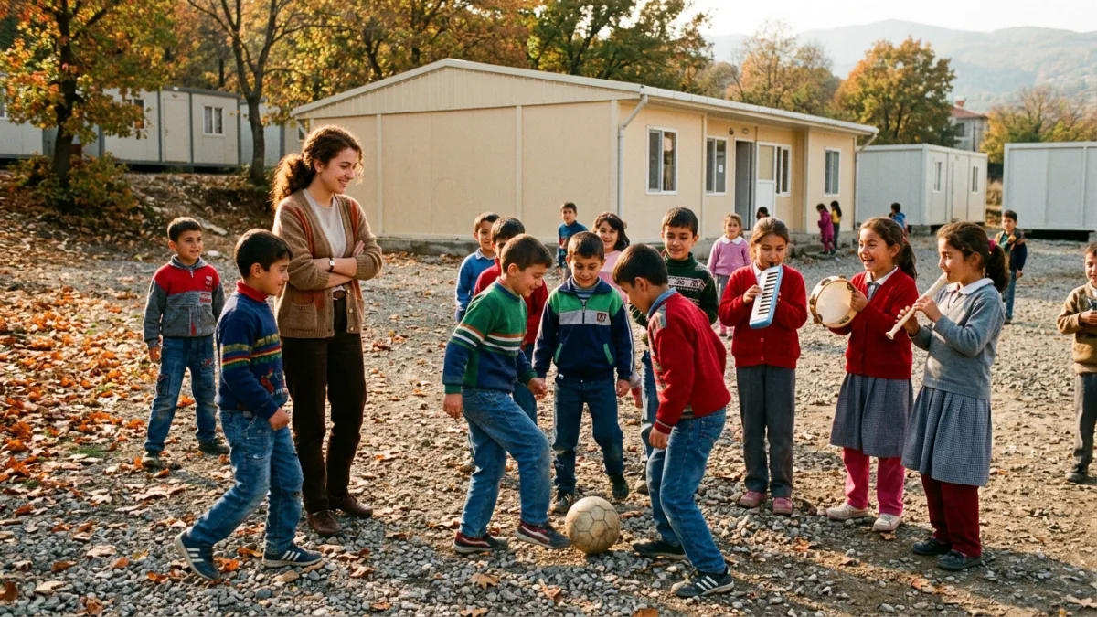 Çadırlardan Toplanan 183 Çocuk İçin 1999 Depreminden Sonra Adapazarı'nda Okul Kuruldu