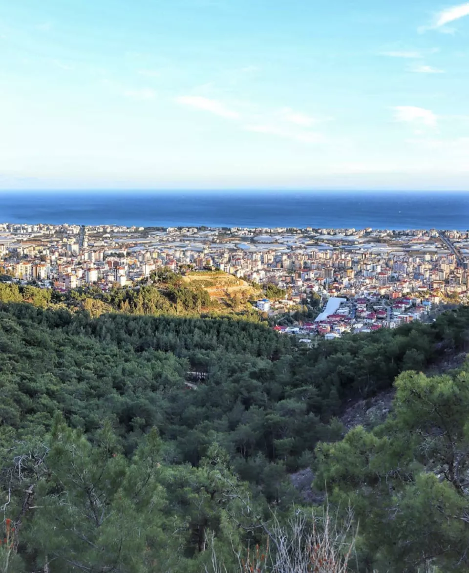 Mersin Anamur ilçesinin genel görünümü