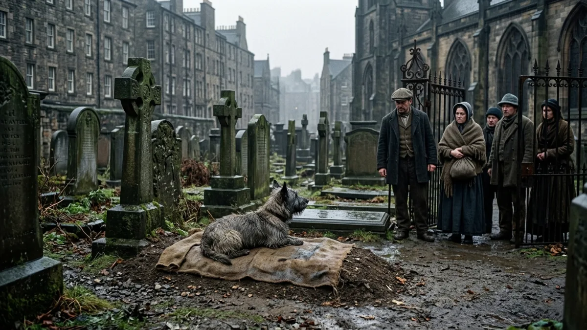 Edinburgh'un Sahipsiz Köpeği Greyfriars Bobby Mezarın Başında On Dört Yıl Bekledi